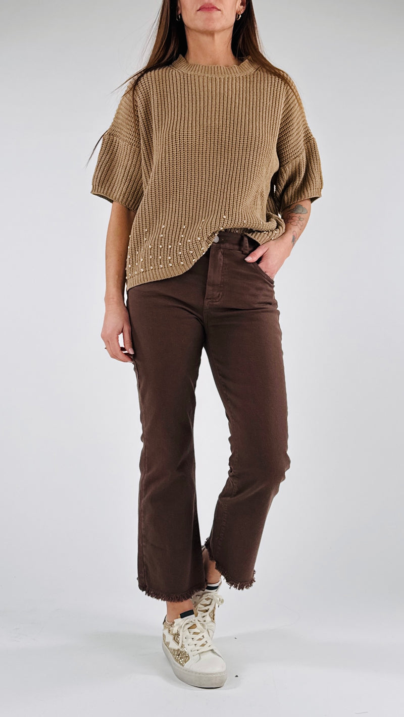 Pull costa inglese strass Vic.
