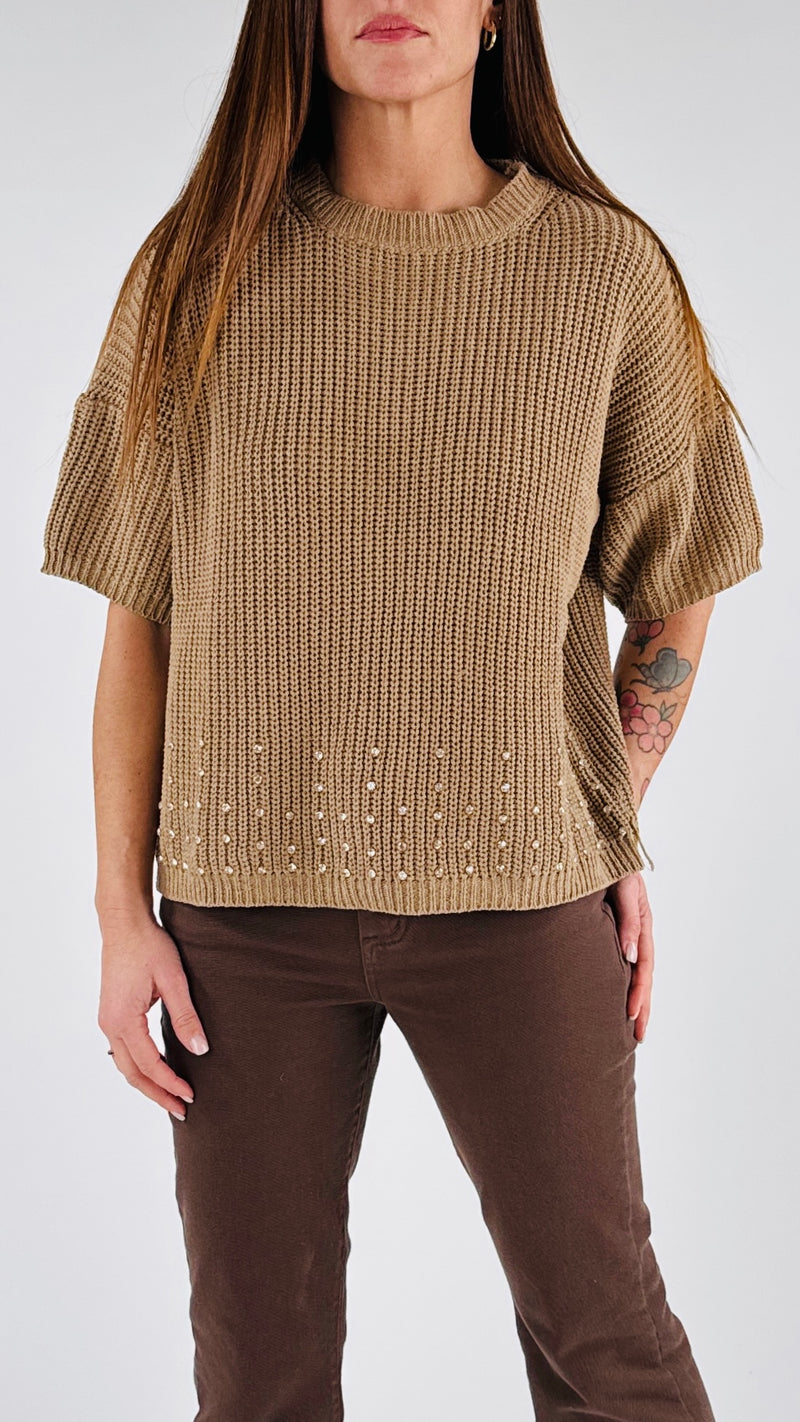 Pull costa inglese strass Vic.