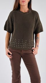 Pull costa inglese strass Vic.