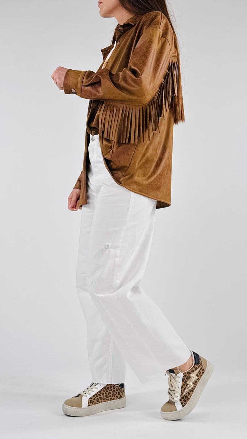 Camicia ecodainetto frange