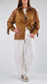 Camicia ecodainetto frange