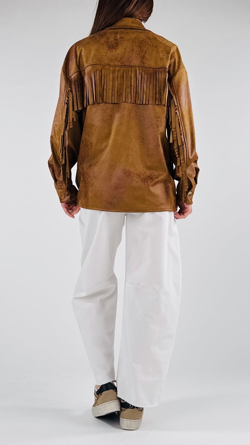 Camicia ecodainetto frange