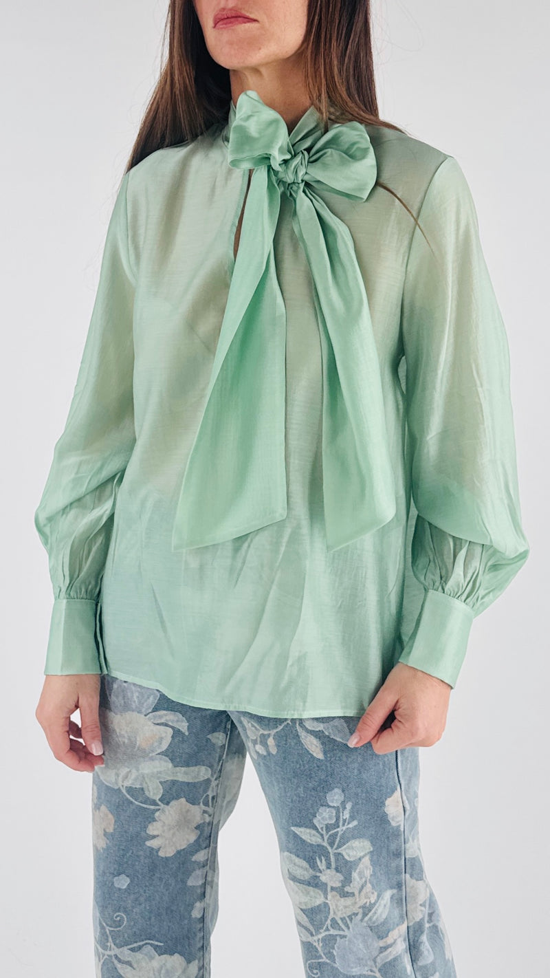 Camicia fiocco organza H.
