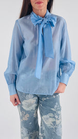 Camicia fiocco organza H.