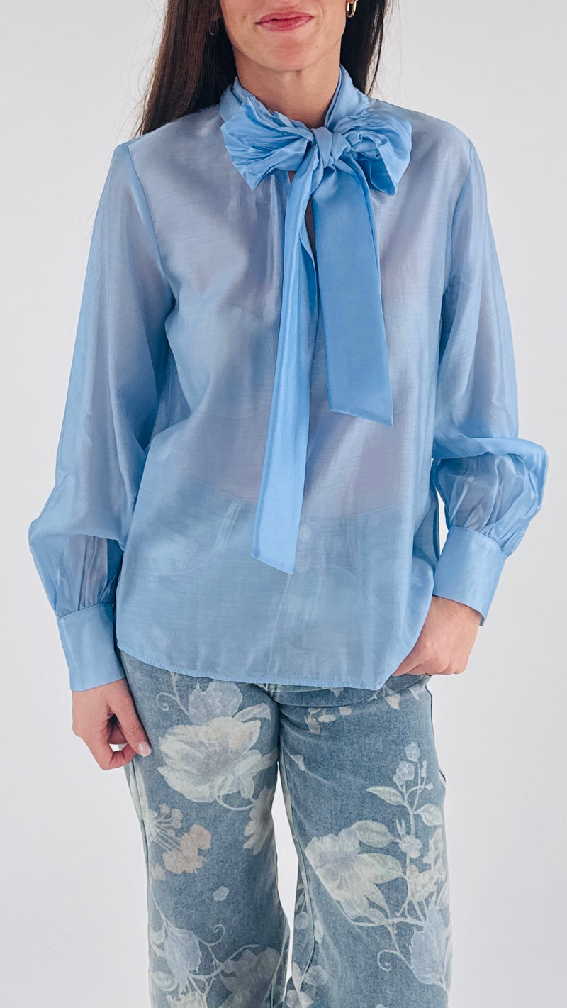 Camicia fiocco organza H.