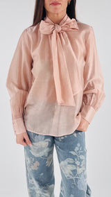 Camicia fiocco organza H.