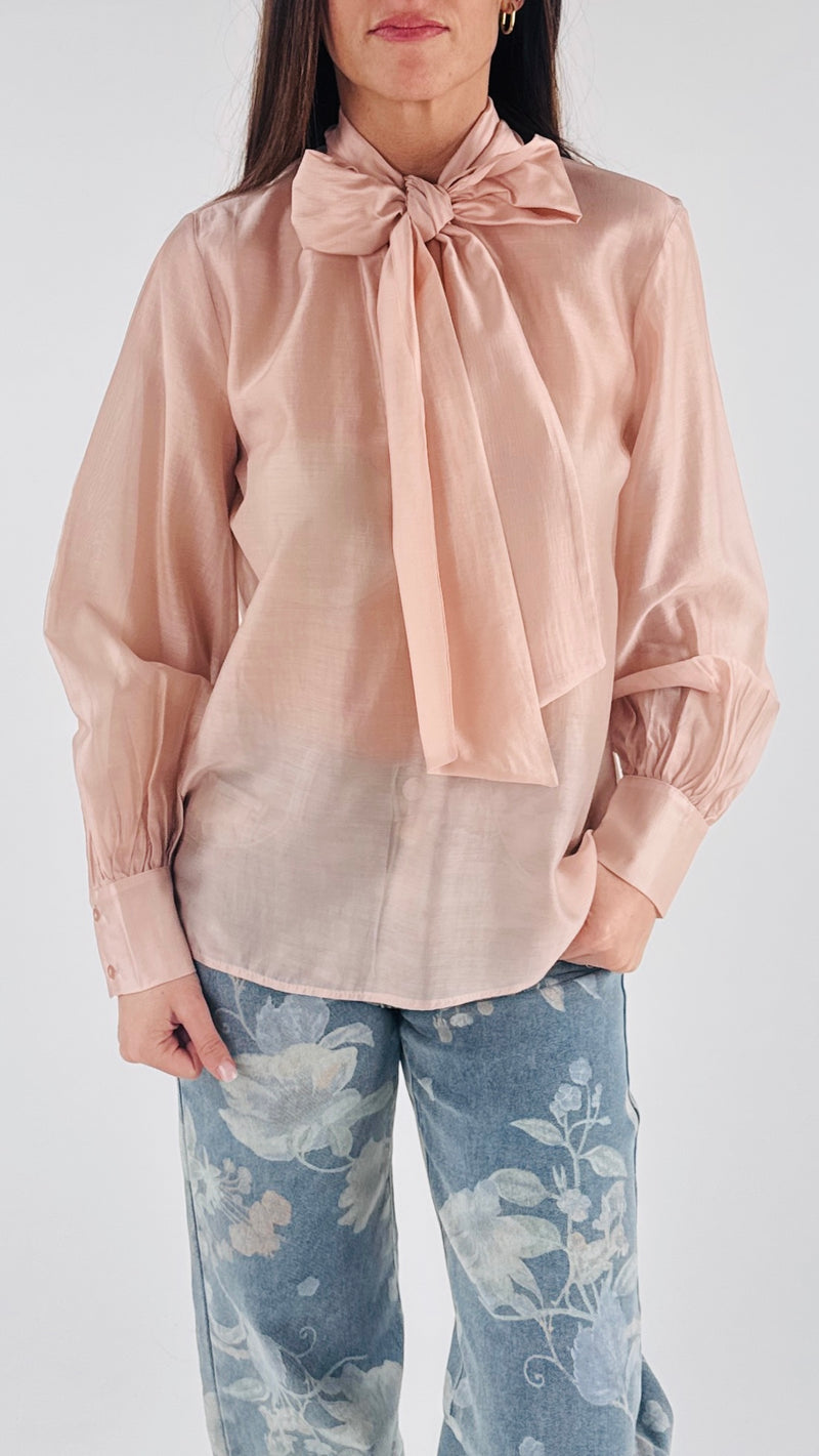 Camicia fiocco organza H.