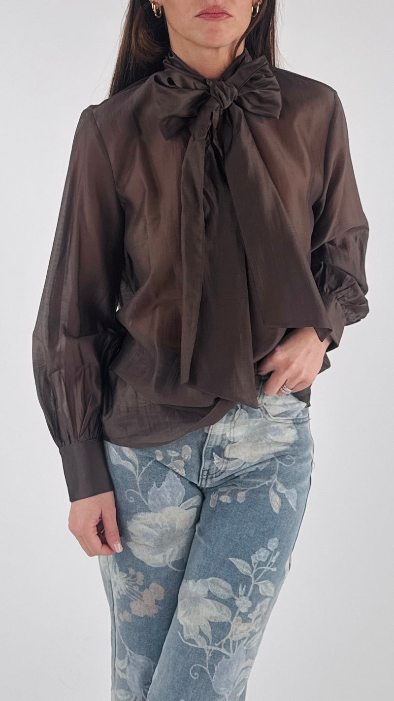 Camicia fiocco organza H.