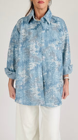 Camicia over Flora paillettes