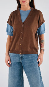 T-shirt+gilet Vic.