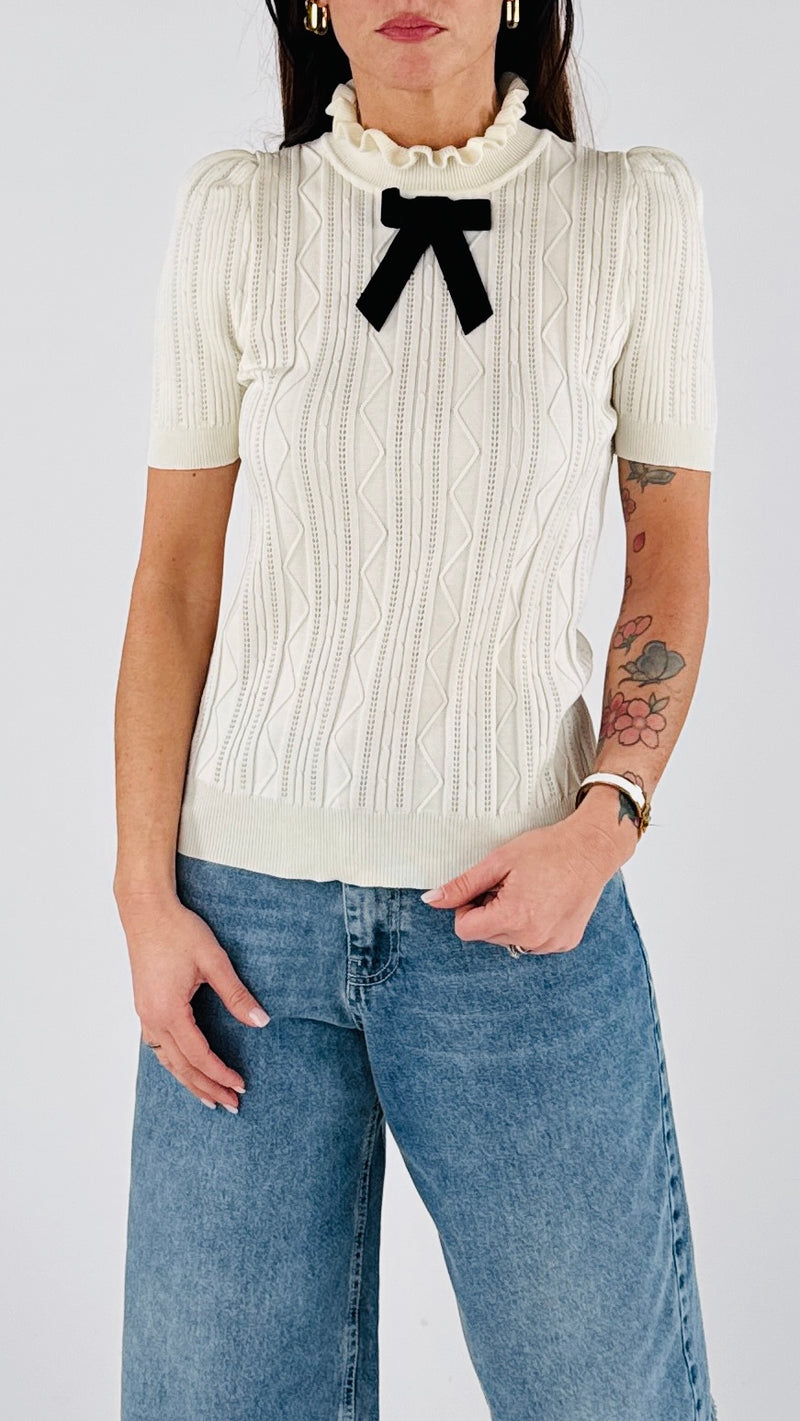 Pull fiocchetto flock m/m