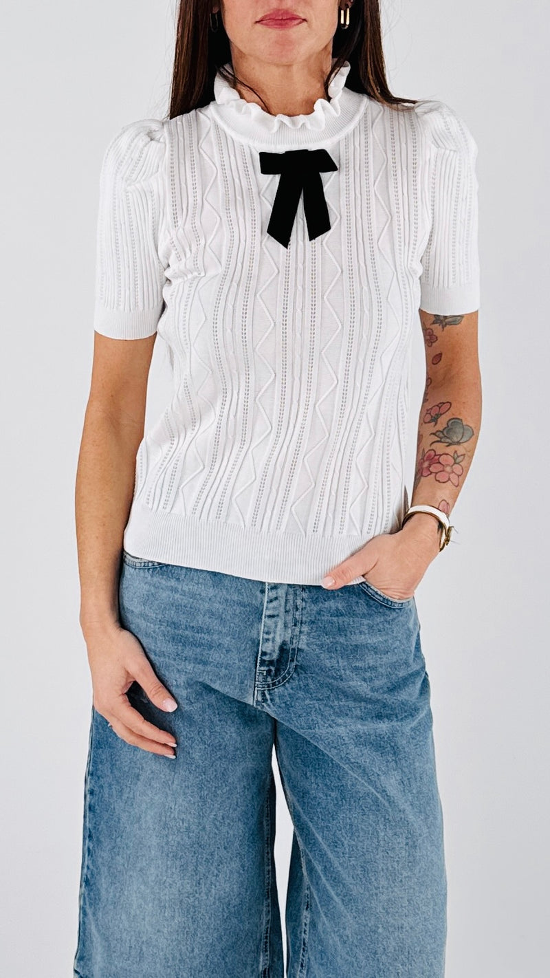 Pull fiocchetto flock m/m