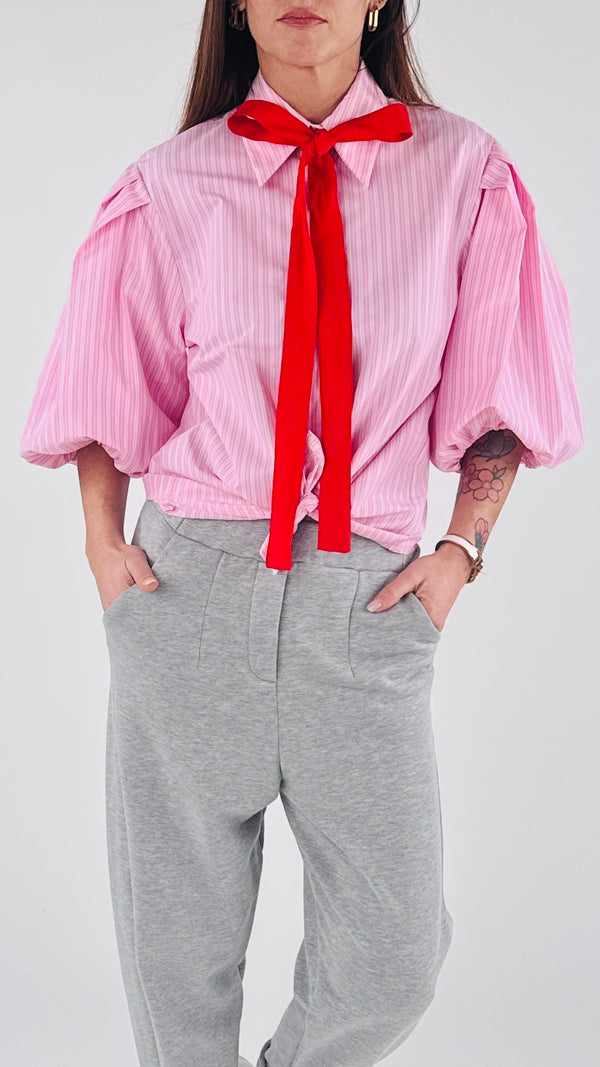 Camicia bastoncino palloncino fiocco