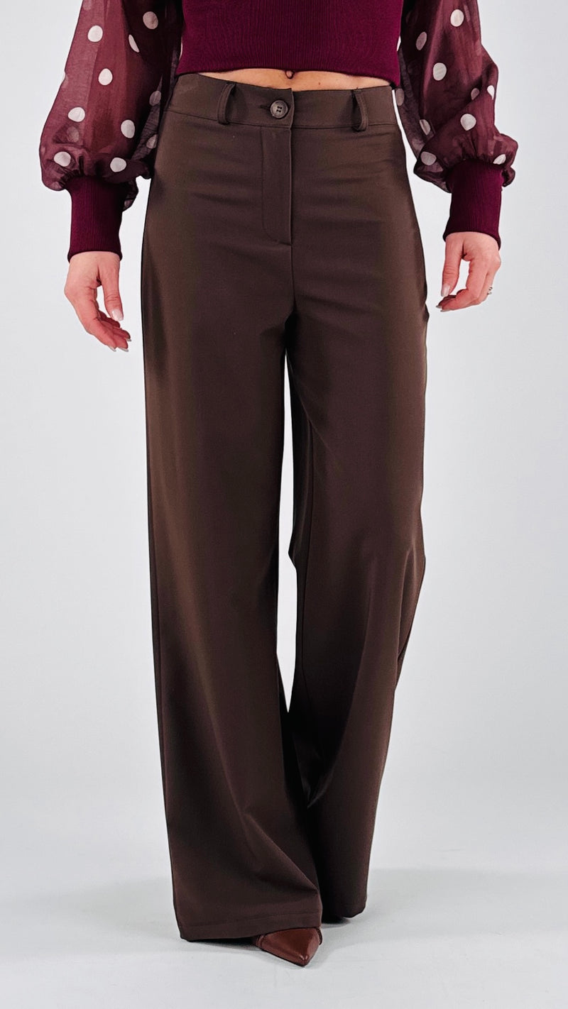 Pantalone palazzo twill H.