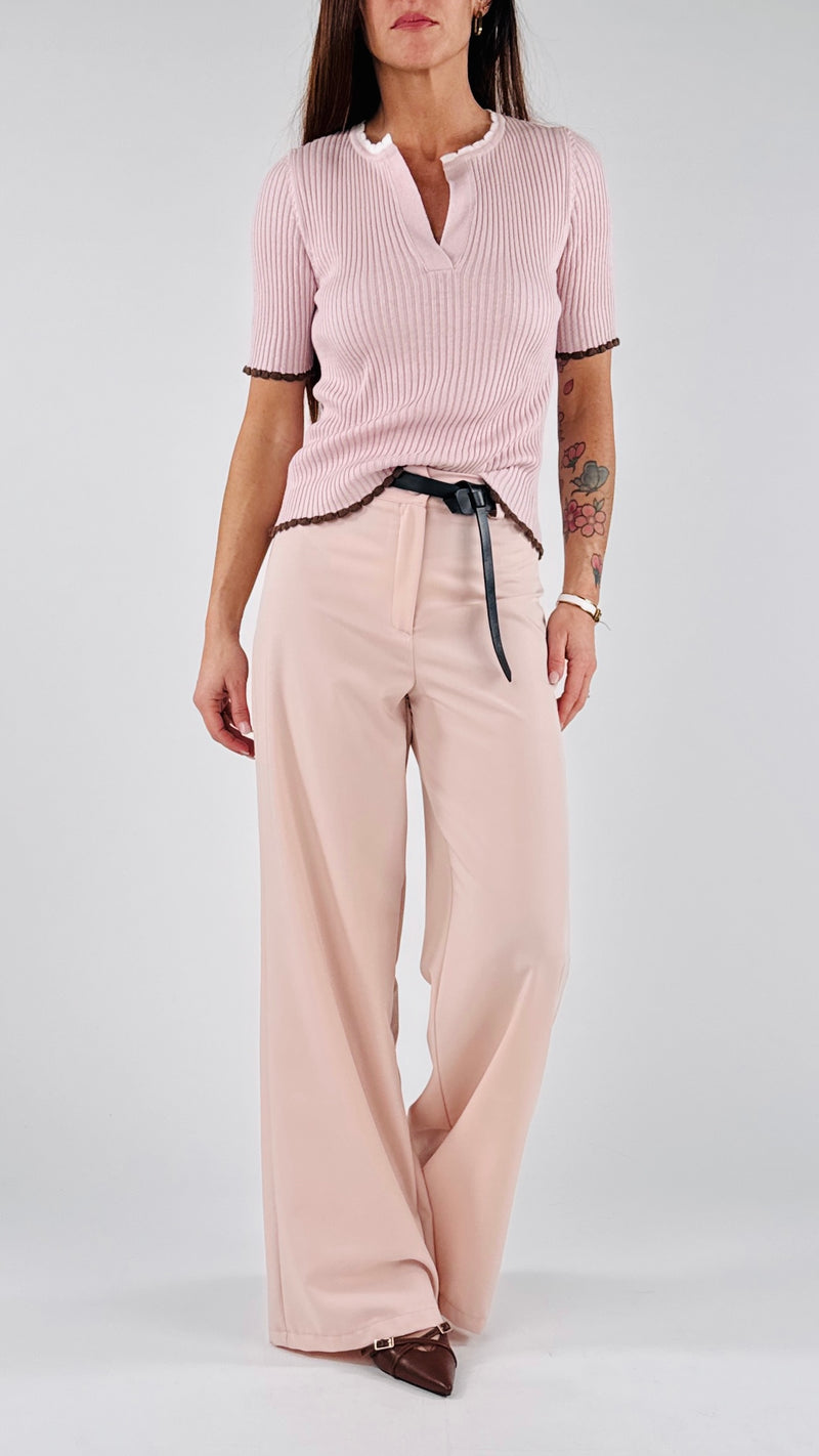 Pantalone palazzo twill H.