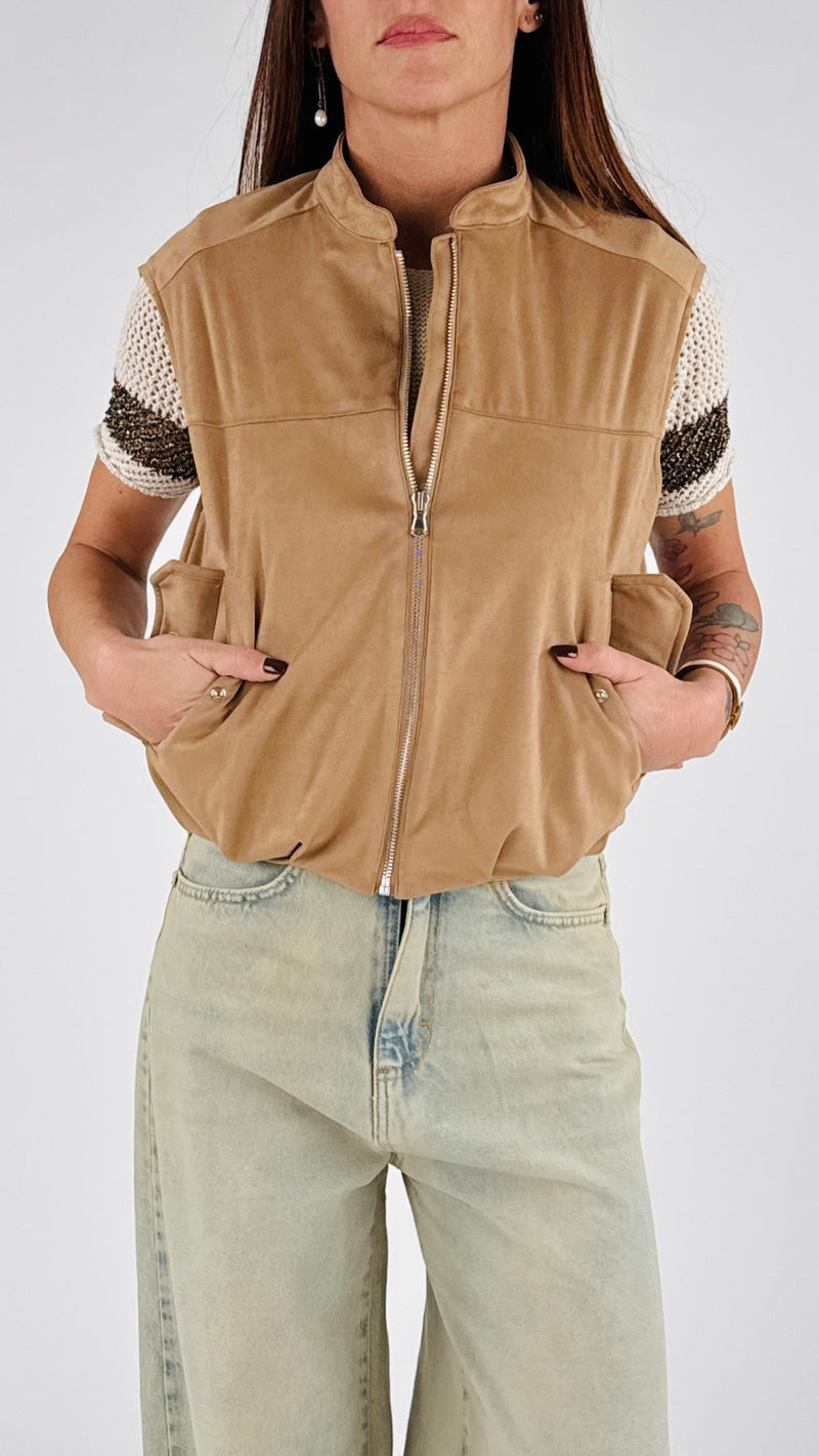 Bomber smanicato elasticato H.