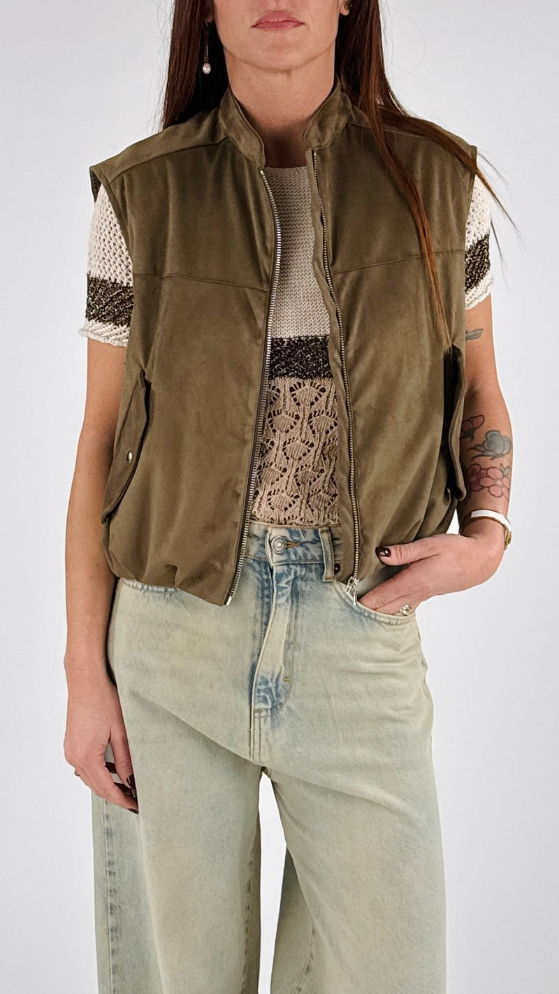 Bomber smanicato elasticato H.