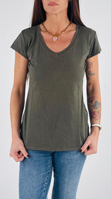 T-shirt V fiammata m/m