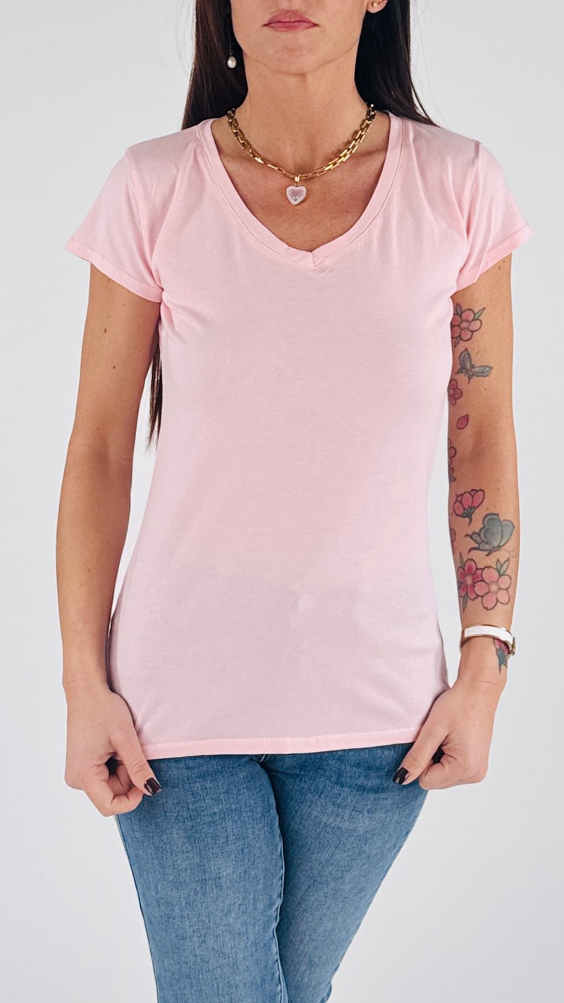 T-shirt V fiammata m/m