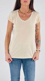 T-shirt V fiammata m/m