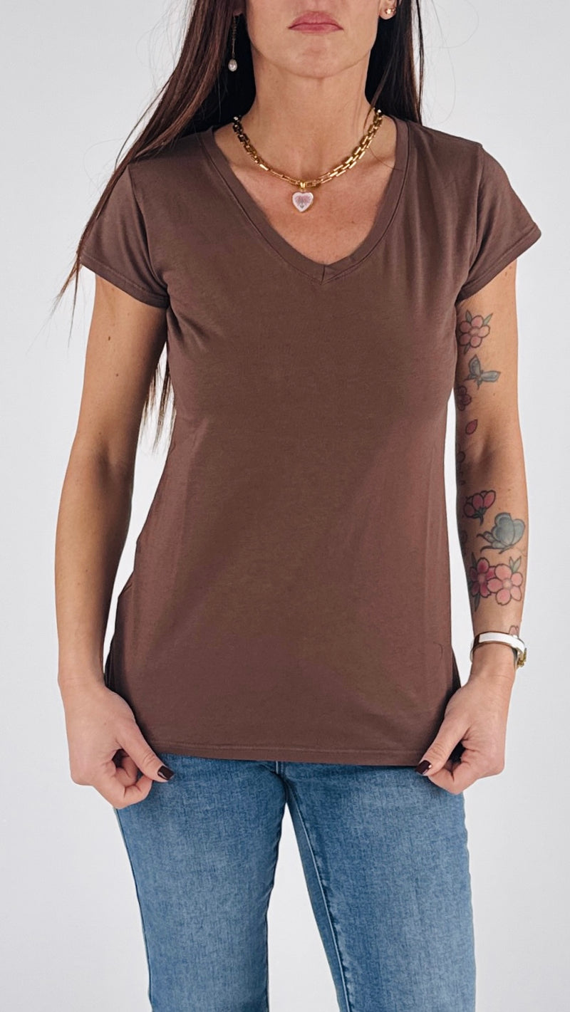 T-shirt V fiammata m/m