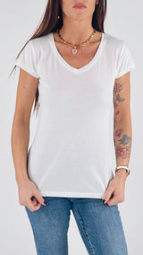 T-shirt V fiammata m/m