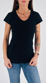 T-shirt V fiammata m/m
