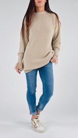 Maxi pull polso pizzo Vic.