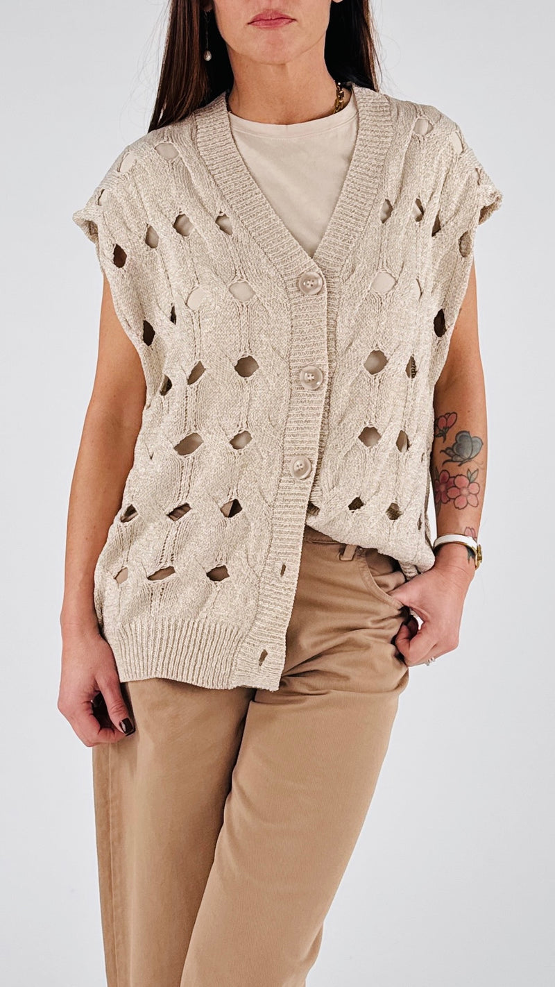 Gilet lurex foro