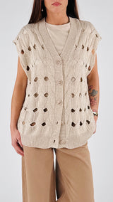 Gilet lurex foro
