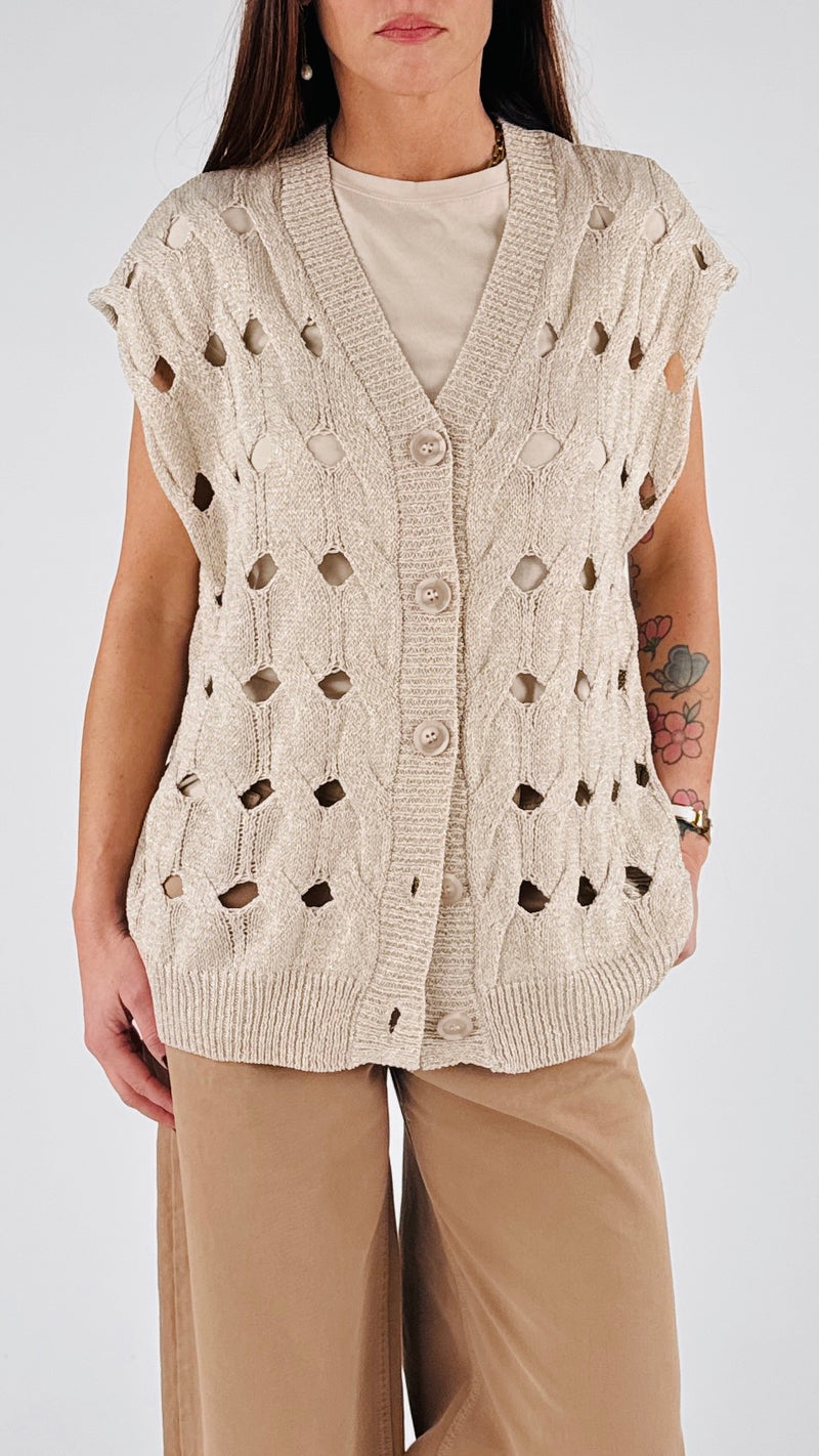 Gilet lurex foro