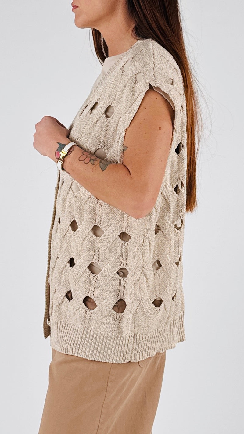 Gilet lurex foro