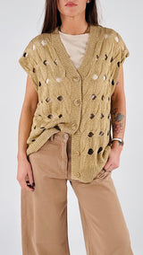 Gilet lurex foro