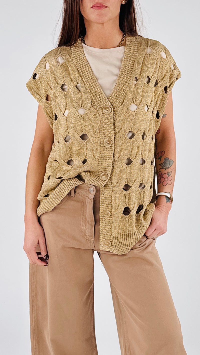 Gilet lurex foro