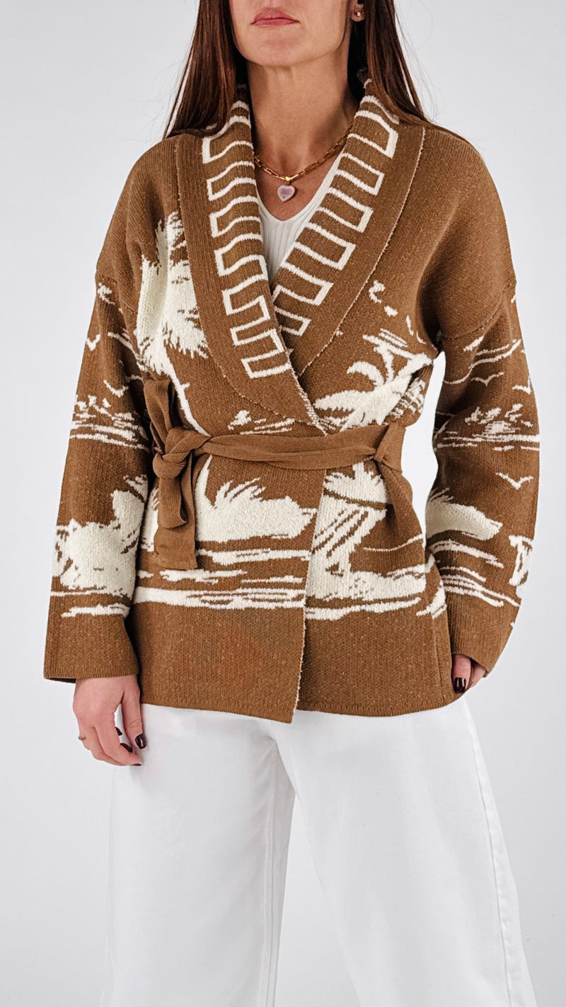 Cardigan palme Vic.