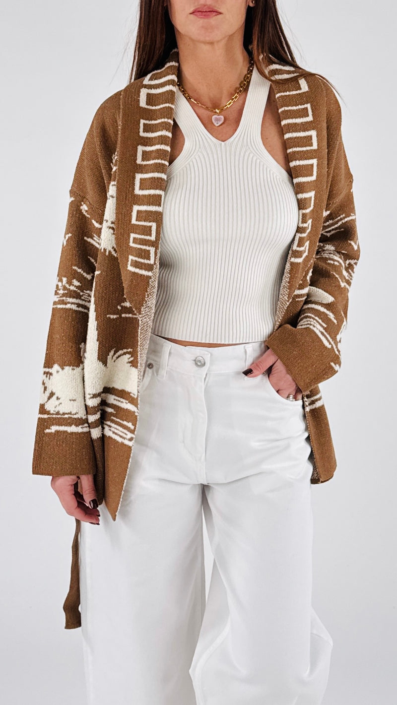 Cardigan palme Vic.