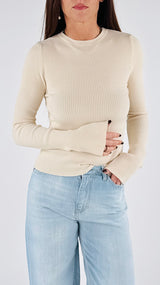 Maglia costina seta H.