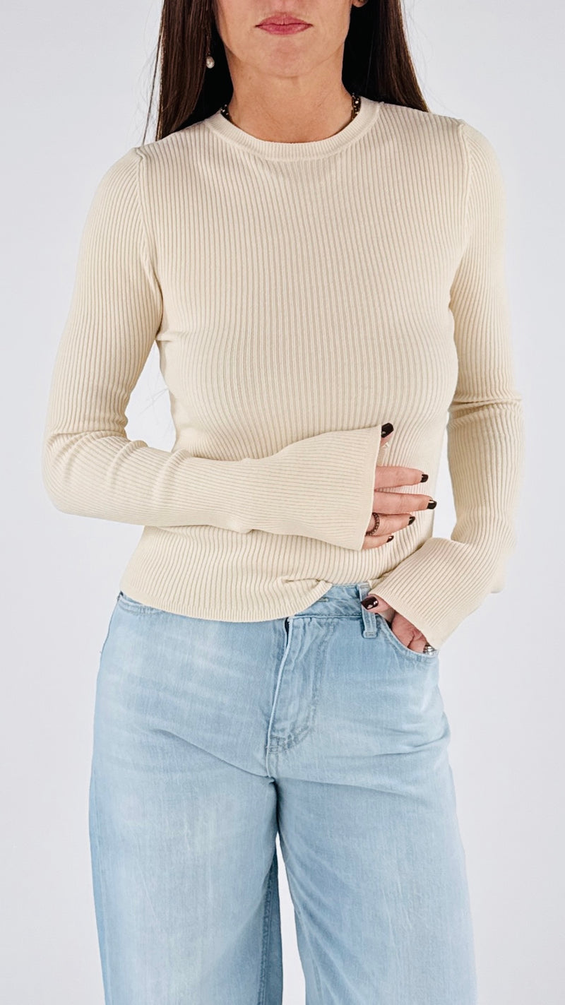Maglia costina seta H.