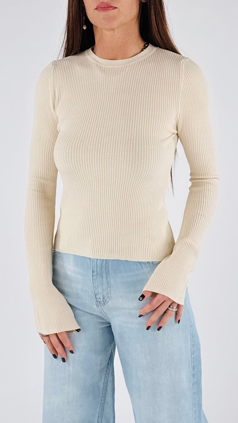 Maglia costina seta H.