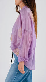 Camicia ricami papaveri T.