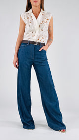 Tuta denim+camicina ric T.