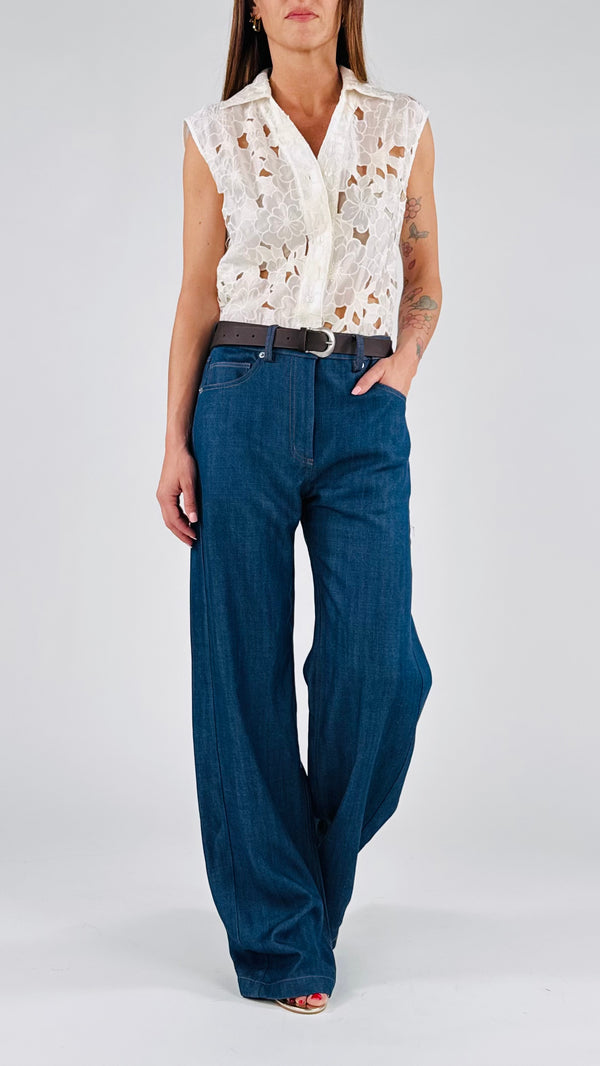 Tuta denim+camicina ric T.