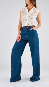 Tuta denim+camicina ric T.