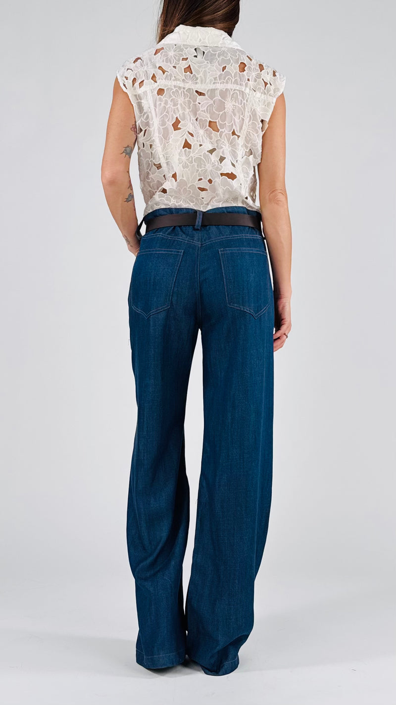 Tuta denim+camicina ric T.