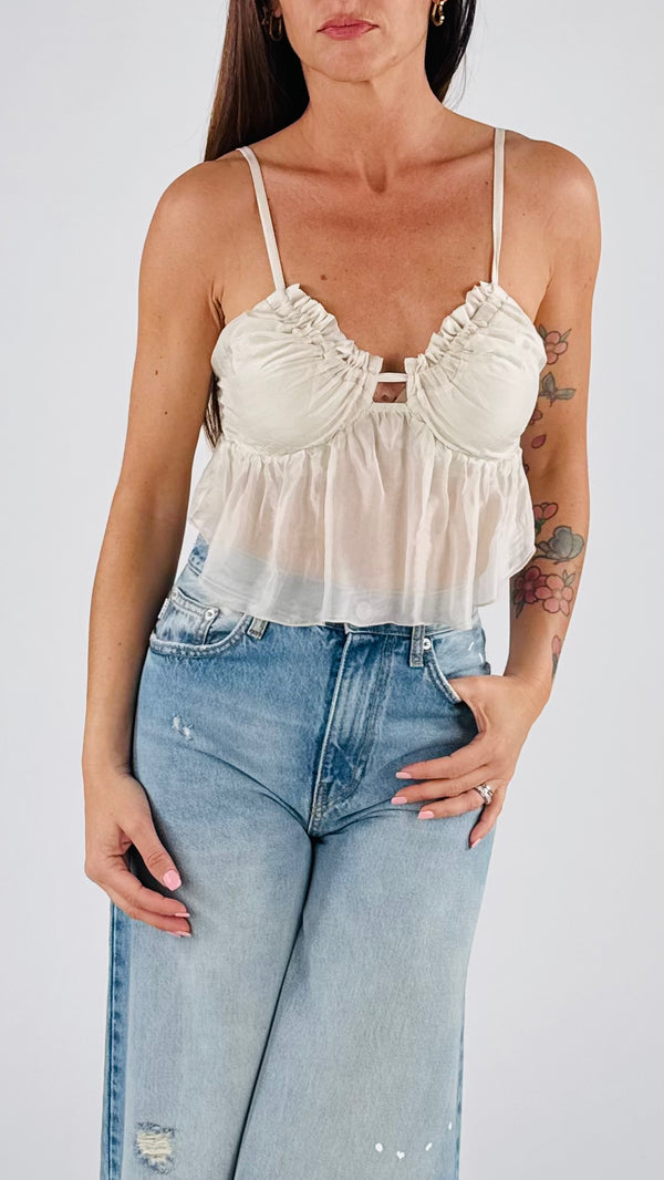 Micro top elasticato dietro H.