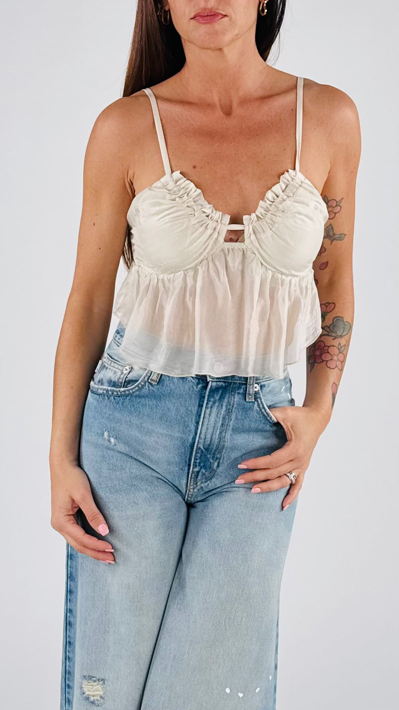 Micro top elasticato dietro H.