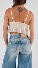 Micro top elasticato dietro H.