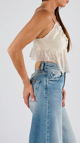 Micro top elasticato dietro H.