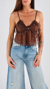 Micro top elasticato dietro H.