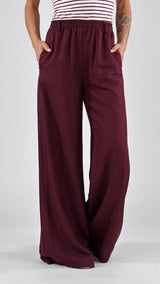Pantalone lino viscosa fluido H.